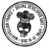 Logo DrupalDevDays Montpellier inversé pour fond blanc