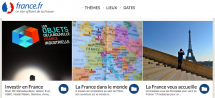 Capture d'écran du site France.fr en 2014.